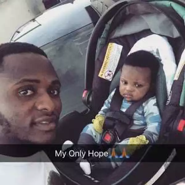 Photos: Ubi Franklin and Actress Lilian Esoro 3month old Son Gets His Own Social Media Accounts